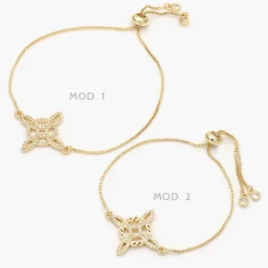 Pulso Ajustable Nudo de Bruja Chapa de Oro 748