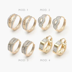 Arracadas Chapa de Oro Grupo 10