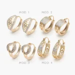 Arracadas Chapa de Oro Grupo 12