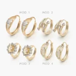 Arracadas Chapa de Oro Grupo 13