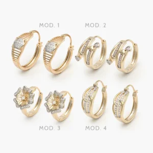 Arracadas Chapa de Oro Grupo 13