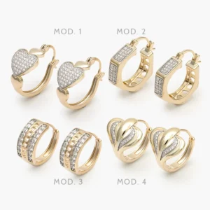 Arracadas Chapa de Oro Grupo 14