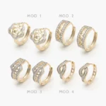 Arracadas Chapa de Oro Grupo 15