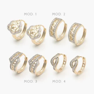 Arracadas Chapa de Oro Grupo 15