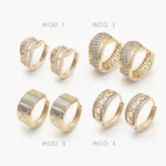 Arracadas Chapa de Oro Grupo 18