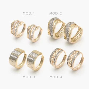 Arracadas Chapa de Oro Grupo 18