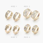 Arracadas Huggies Chapa de Oro Grupo 19