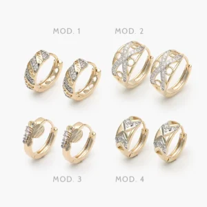 Arracadas Huggies Chapa de Oro Grupo 19