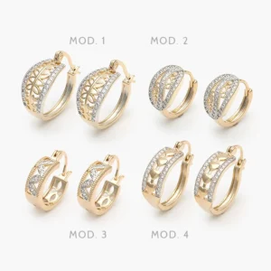 Arracadas Chapa de Oro Grupo 22