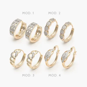 Arracadas Chapa de Oro Grupo 28