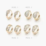 Arracadas Chapa de Oro Grupo 3