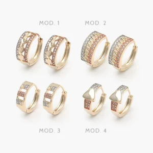 Arracadas Florentinas Chapa de Oro Grupo 39