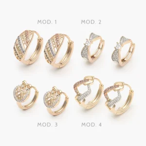 Arracadas Florentinas Chapa de Oro Grupo 41