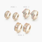 Arracadas Florentinas Chapa de Oro Grupo 59