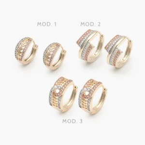 Arracadas Florentinas Chapa de Oro Grupo 59