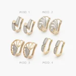 Arracadas Chapa de Oro Grupo 8