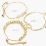 Pulso Ajustable Micropavé Chapa de Oro 838