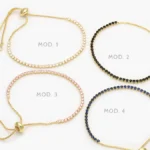 Pulso Tenis 2mm. Micropave Chapa de Oro 846