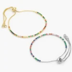 Pulso Tenis 2mm.  Micropave Chapa de Oro 848