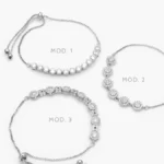 Pulso Ajustable Micropave Chapa de Rodio 854