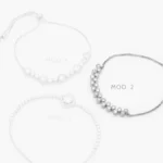 Pulso Zirconias Blancas Ajustable Micropave Chapa de Rodio 866