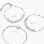 Pulso Ziirconias Ajustable Micropave Chapa de Rodio 866