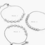 Pulso Zirconias Ajustable Micropave Chapa de Rodio 867