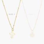 Collar Virgen Chapa de Oro 393