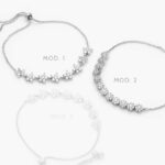 Pulso Zirconias Ajustable Micropave Chapa de Rodio 867