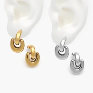 Aretes Chunky Acero Inoxidable 310