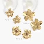 Aretes Perla Acero Inoxidable 315