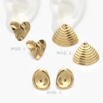 Aretes Lisos Acero Inoxidable 317