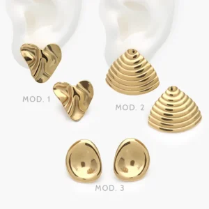 Aretes Lisos Acero Inoxidable 317