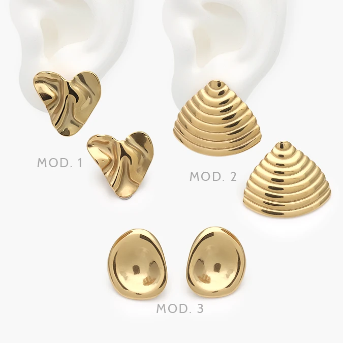 AA10317 Aretes Lisos Acero Inoxidable 317 - Image 1