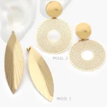 Aretes Largos Acero Inoxidable 327