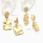 Aretes Largos Acero Inoxidable 330