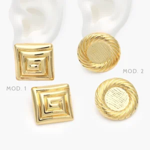 Aretes Chunky Acero Inoxidable 341