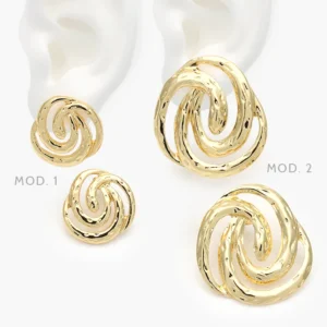 Aretes Largos Chunky Acero Inoxidable 342
