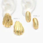 Aretes Chunky Acero Inoxidable 346