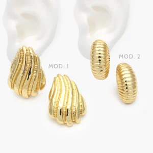 Aretes Chunky Acero Inoxidable 346