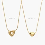 Collar Corazón Acero Inoxidable 0607