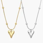 Collar Corazón Acero Inoxidable 0613