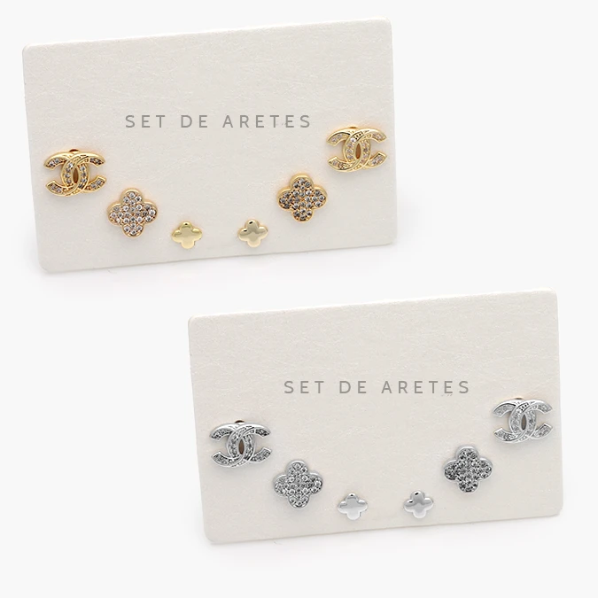 CA20147 Set Aretes Chapa de Oro 0147 - Image 1