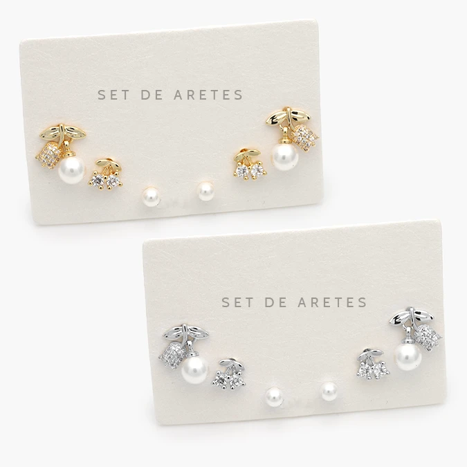 CA20151 Set Aretes Chapa de Oro 0151 - Image 1