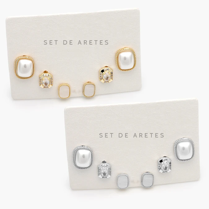 CA20152 Set Aretes Chapa de Oro 0152 - Image 1