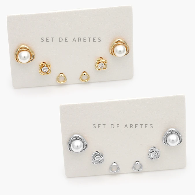 CA20156 Set Aretes Chapa de Oro 0156 - Image 1