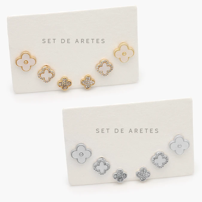 CA20157 Set Aretes Chapa de Oro 0157 - Image 1