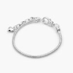 Pulso Ajustable para Charms Chapa de Rodio 004