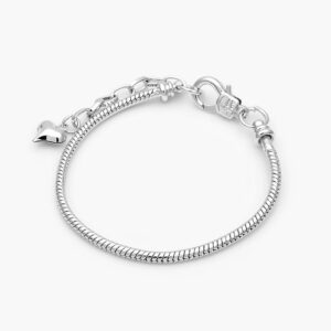 Pulso Ajustable para Charms Chapa de Rodio 004