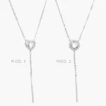Collar Corbatin Chapa de Rodio 696